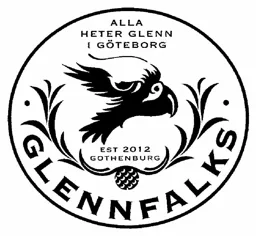 ALLA HETER GLENN I GÖTEBORG EST 2012 GOTHENBURG GLENNFALKS – varumärkesbild för Harrys Pubar AB