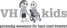 VH kids personlig assistans för barn med äventyr – varumärkesbild för Autism Utveckling och Utbildning i Sverige AB