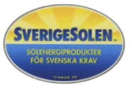 SVERIGESOLEN SOLENERGIPRODUKTER FÖR SVENSKA KRAV KINNAN AB – varumärkesbild för Kinnan AB