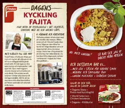 FINDUS DAGENS KYCKLINGFAJITA – varumärkesbild för Findus Sverige Aktiebolag