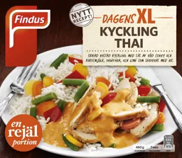 FINDUS DAGENS XL KYCKLINGTHAI – varumärkesbild för Findus Sverige Aktiebolag