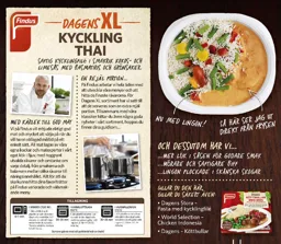FINDUS DAGENS XL KYCKLINGTHAI – varumärkesbild för Findus Sverige Aktiebolag