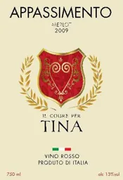 IL COURE PER TINA APPASSIMENTO MERLO 2009 VINO ROSSO PRODUTO DI ITALIA – varumärkesbild för TEJA Capital AB