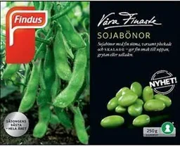 Findus Våra Finaste SOJABÖNOR – varumärkesbild för Findus Sverige Aktiebolag
