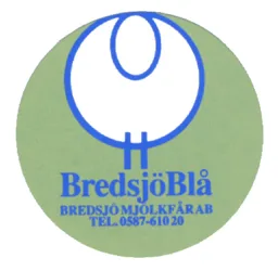 BREDSJÖBLÅ – varumärkesbild för Bredsjö Mjölkfår Aktiebolag
