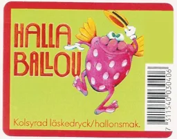 Halla Ballou Kolsyrad läskedryck/hallonsmak. – varumärkesbild för Dryckesbolaget Gustav Vasa AB
