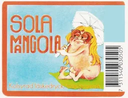 Sola Mangola Kolsyrad läskedryck/mangosmak. – varumärkesbild för Dryckesbolaget Gustav Vasa AB