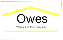 Owes välkommen till en bra afffär – varumärkesbild för AB Owe Jansson