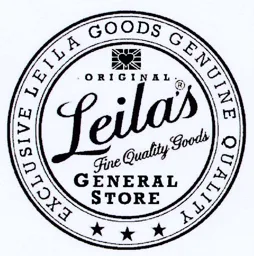 Leila´s ORIGINAL Fine Quality Goods GENERAL STORE EXCLUSIVE LEILA GOODS GENUINE QUALITY – varumärkesbild för Leila's General Store AB