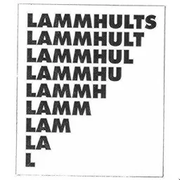 LAMMHULTS – varumärkesbild för Lammhults Möbel Aktiebolag