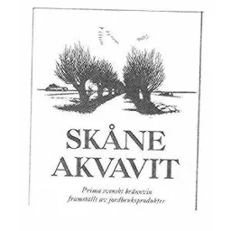 SKÅNE AKVAVIT Prima svenskt brännvin framställt av jordbruksprodukter – varumärkesbild för Galatea AB
