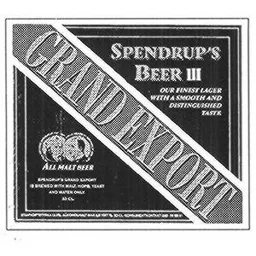 SPENDRUP'S BEER GRAND EXPORT – varumärkesbild för Spendrups Bryggeriaktiebolag