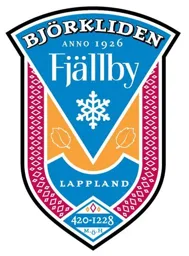 BJÖRKLIDEN Anno 1926 Fjällby LAPPLAND 420-1228 M.Ö.H – varumärkesbild för Björkliden Fjällby AB