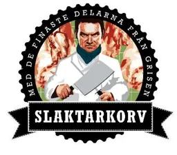SLAKTARKORV  MED DE FINASTE DELARNA FRÅN GRISEN – varumärkesbild för Korv i Halmstad AB