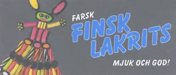 FÄRSK FINSK LAKRITS MJUK OCH GOD! – varumärkesbild för Finsk Lakrits i Sverige AB