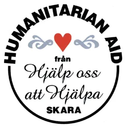 HUMANITARIAN AID från Hjälp oss att Hjälpa SKARA – varumärke, HJÄLP OSS ATT HJÄLPA. SKARA BAZAREN