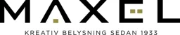 MAXEL Kreativ belysning sedan 1933 – varumärkesbild för Maxel-Belysning Aktiebolag