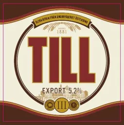 TILL Öltradition från Ångbryggeriet Östersund Anno 1881 Export 5,2 % – varumärkesbild för Carlsberg Sverige Aktiebolag