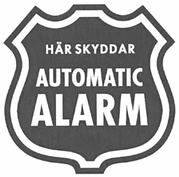 HÄR SKYDDAR AUTOMATIC ALARM – varumärkesbild för Mysec Sweden AB