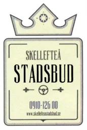 Skellefteå Stadsbud 0910-12600 www.skellefteastadsbud.se – varumärkesbild för Skellefteå Stadsbud AB