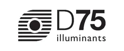 D75 illuminants – varumärkesbild för Samefa AB