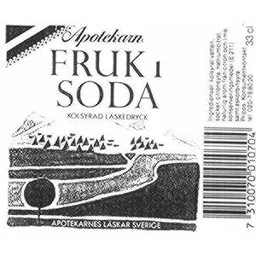APOTEKARNES FRUKT SODA – varumärkesbild för Carlsberg Sverige Aktiebolag