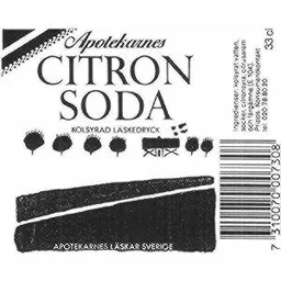 APOTEKARNES CITRON SODA – varumärkesbild för Carlsberg Sverige Aktiebolag