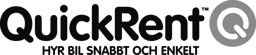 QuickRent HYR BIL SNABBT OCH ENKELT – varumärkesbild för AB Quick Car Rental i Stockholm