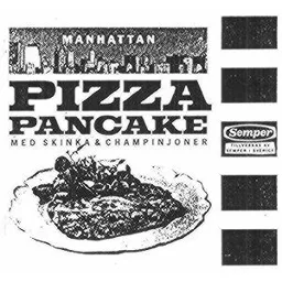 MANHATTAN PIZZA PANCAKE MED SKINKA & CHAMPINJONER SEMPER – varumärkesbild för Hero Sweden AB