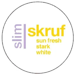 slim skruf sun fresh stark white – varumärkesbild för Skruf Snus AB