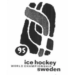 95 ICE HOCKEY WORLD CHAMPIONSHIP SWEDEN – varumärkesbild för SVENSKA ISHOCKEYFÖRBUNDET