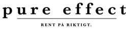 pure effect - rent på riktigt. – varumärkesbild för Pure Effect AB