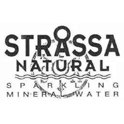 STRÅSSA NATURAL SPARKLING MINERAL WATER – varumärkesbild för LÖFBERGS LILA AKTIEBOLAG