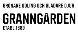 GRANNGÅRDEN GRÖNARE ODLING OCH GLADARE DJUR.  ETABL.1880 – varumärkesbild för Granngården AB
