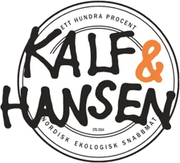 ett hundra procent  KALF & HANSEN nordisk ekologisk snabbmat – varumärkesbild för 100 % Kalf & Hansen Aktiebolag