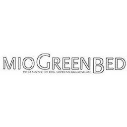 MIOGREENBED – varumärkesbild för Mio AB
