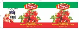 VIANA PORTUGISISKA KROSSADE TOMATER PIZZASÅS – varumärkesbild för United Gross i Sverige AB