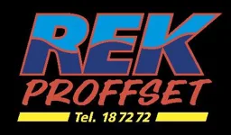REK PROFFSET Tel. 18 72 72 – varumärkesbild för Rekproffset i Halmstad AB