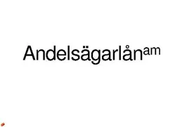 Andelsägarlån am – varumärkesbild för Andelsägarbolaget M2 AB