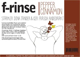 f-rinse PEPPER CINNAMON STÄRKER DINA TÄNDER & GER FRÄSCH ANDEDRÄKT – varumärkesbild för Termino C 8829 AB