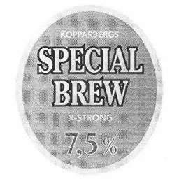 KOPPARBERGS SPECIAL BREW X-STRONG 7,5 % – varumärkesbild för Kopparbergs Bryggeri Aktiebolag