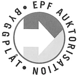 EPF AUKTORISATION BYGGPLÅT – varumärke, PV Företagen Service AB