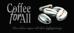 Coffee For All Den säkra vägen till äkta kaffenjutning – varumärkesbild för NS Epoxi AB