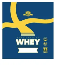 Pure Swedish Whey, PURESWE PROTEIN 33 SERVINGS 1000g SWEDISH PROTEIN MADE FROM 100% MILK – varumärke, MMSports AB