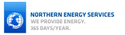 NORTHERN ENERGY SERVICES WE PROVIDE ENERGY. 365 DAYS / YEAR. – varumärkesbild för Northern Energy & Supply AB