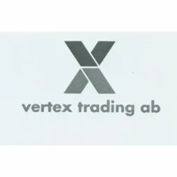 X VERTEX TRADING AB – varumärkesbild för Vertex Trading Aktiebolag