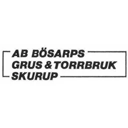 AB BÖSARPS GRUS & TORRBRUK SKURUP – varumärkesbild för Aktiebolaget Bösarps Grus & Torrbruk