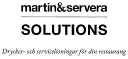 martin&servera SOLUTIONS Dryckes- och servicelösningar för din restaurang – varumärke, Martin & Servera Aktiebolag