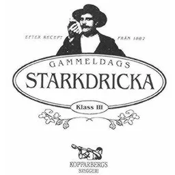 EFTER RECEPT FRÅN 1882 GAMMELDAGS STARKDRICKA KLASS III KOPPARBERGS BRYGGERI – varumärkesbild för Kopparbergs Bryggeri Aktiebolag