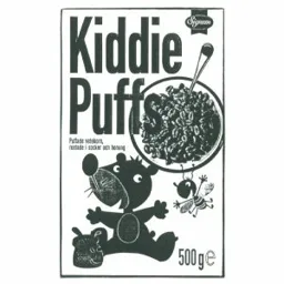 KIDDIE PUFFS SIGNUM PUFFADE VETEKORN ROSTADE I SOCKER OCH HONUNG – varumärke, Coop Östra Försäljning AB